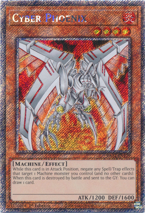 Cyber Phoenix (Platinum Secret Rare) - RA04-EN129 - Platinum Secret Rare - 1st Edition