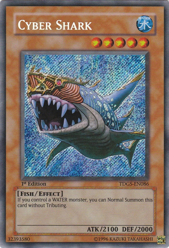 Cyber Shark - TDGS-EN086 - Secret Rare - 1st Edition available at 401 Games Canada