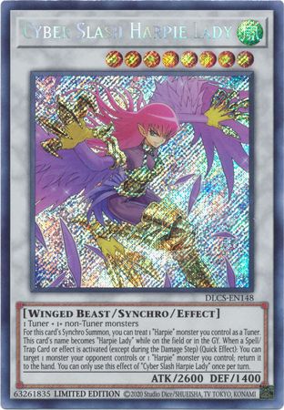 Cyber Slash Harpie Lady - DLCS-EN148 - Secret Rare - 1st Edition available at 401 Games Canada