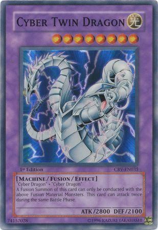 Cyber Twin Dragon - CRV-EN035 - Super Rare - 1st Edition available at 401 Games Canada