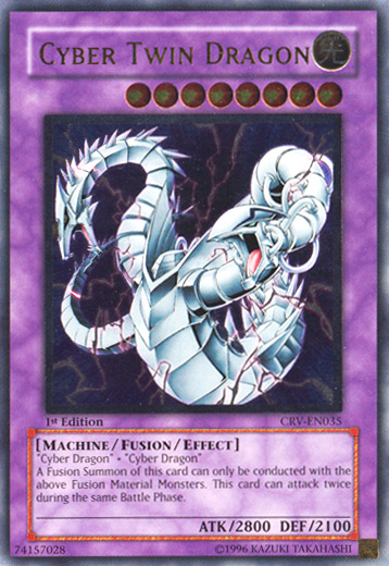 Cyber Twin Dragon - CRV-EN035 - Ultimate Rare - 1st Edition available at 401 Games Canada