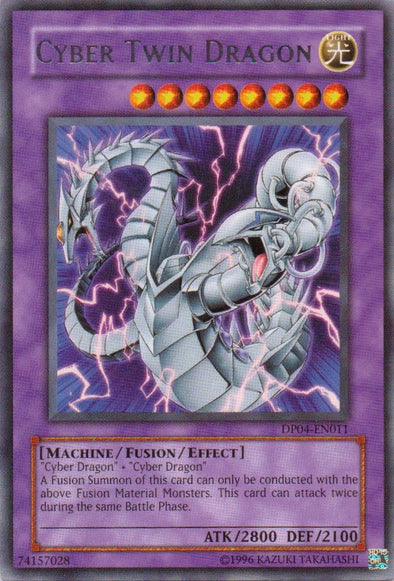 Cyber Twin Dragon - DP04-EN011 - Rare - Unlimited available at 401 Games Canada