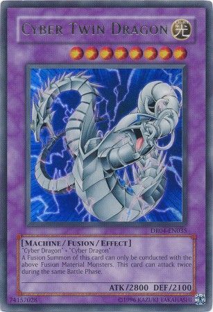 Cyber Twin Dragon - DR04 - EN035 - Ultra Rare available at 401 Games Canada