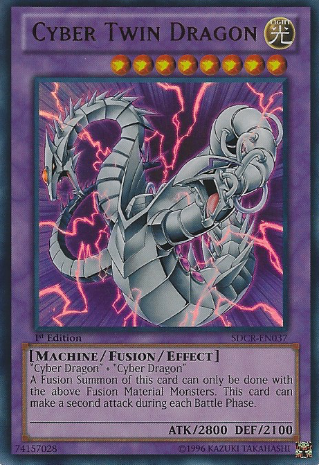 Cyber Twin Dragon - SDCR-EN037 - Ultra Rare - 1st Edition available at 401 Games Canada