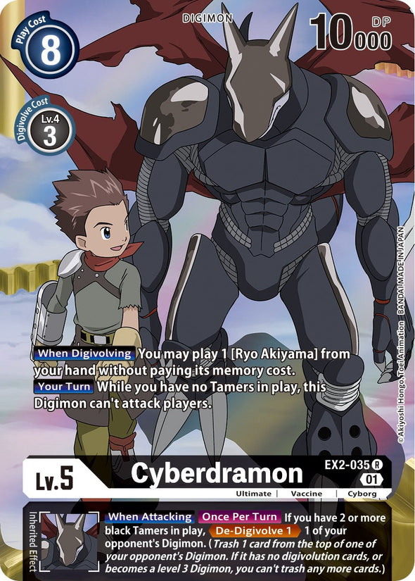 Cyberdramon (Alternate Art) - EX2-035 - Rare available at 401 Games Canada