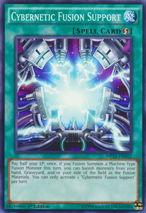 Cybernetic Fusion Support - MP16-EN042 - Common - 1st Edition available at 401 Games Canada