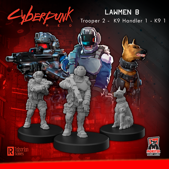 Cyberpunk Red - Minis Lawmen B (Enforcers) available at 401 Games Canada