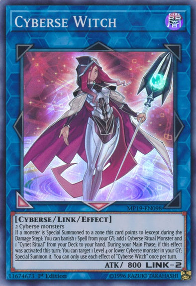 Cyberse Witch - MP19-EN098 - Super Rare - 1st Edition available at 401 Games Canada