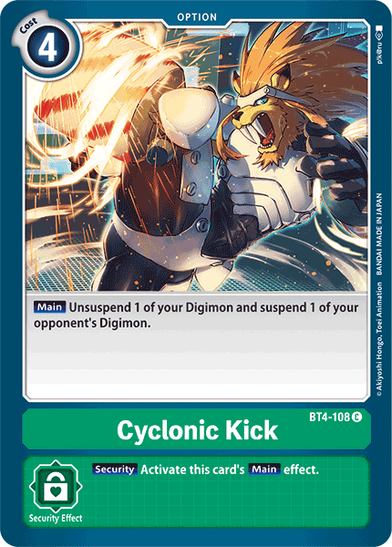 Cyclonic Kick - BT4-108 - Common available at 401 Games Canada