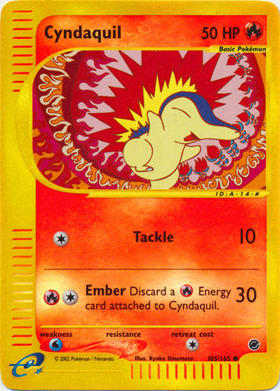 Cyndaquil - 105/165 - Common - Reverse Holo available at 401 Games Canada