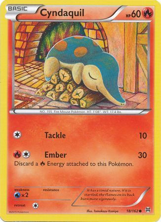 Cyndaquil - 18/162 - Common available at 401 Games Canada