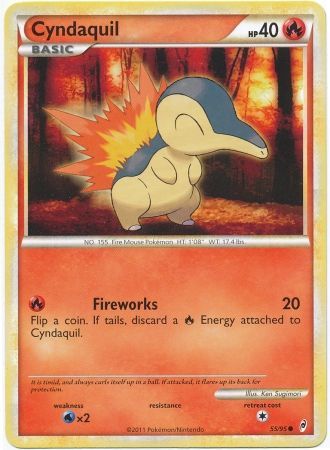 Cyndaquil - 55/95 - Common available at 401 Games Canada