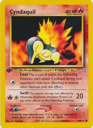 Cyndaquil - 56/111 - Common - 1st Edition available at 401 Games Canada