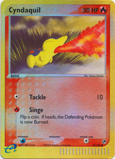 Cyndaquil - 59/100 - Common - Reverse Holo available at 401 Games Canada