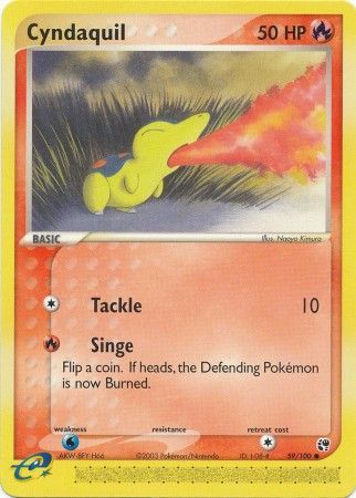 Cyndaquil - 59/100 - Common available at 401 Games Canada