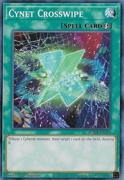 Cynet Crosswipe - BODE-EN096 - Common - 1st Edition available at 401 Games Canada