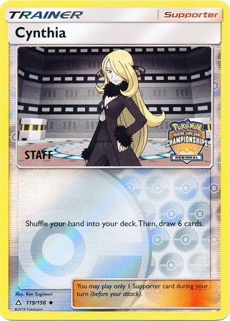 Cynthia - 119/156 - Promo (Staff Regional Championships 2018) available at 401 Games Canada