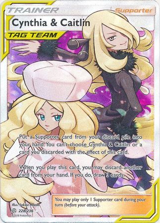 Cynthia & Caitlin - 228/236 - Full Art Ultra Rare available at 401 Games Canada