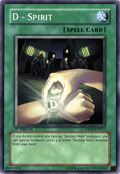 D - Spirit - DP05-EN017 - Common - 1st Edition available at 401 Games Canada