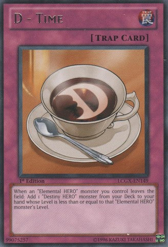 D - Time - LCGX-EN149 - Rare - 1st Edition available at 401 Games Canada