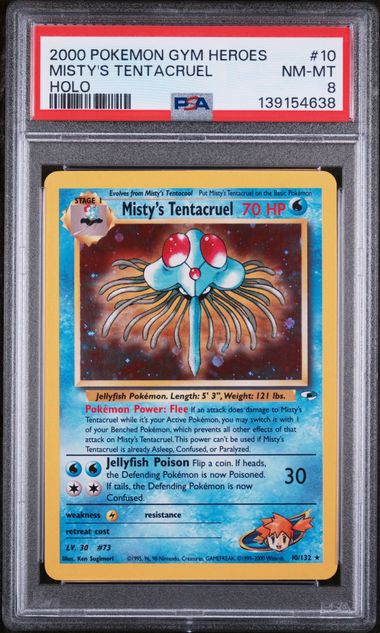 MISTY'S TENTACRUEL (10) - POKEMON GYM HEROES - HOLO - NM-MT 8