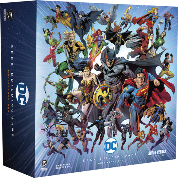 DC Comics Deck Building Game - Multiverse Box: Super Heroes Edition available at 401 Games Canada