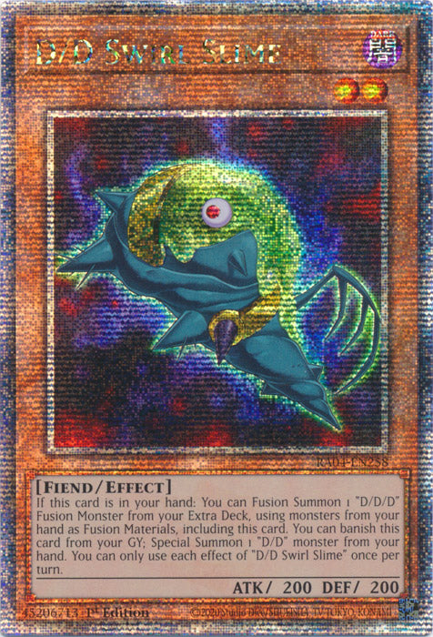 D/D Swirl Slime - RA04-EN258 - Quarter Century Secret Rare - 1st Edition