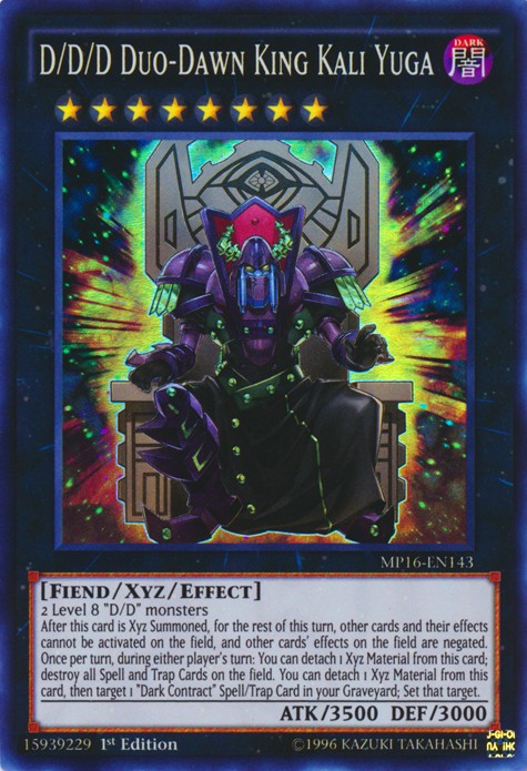 D/D/D Duo-Dawn King Kali Yuga - MP16-EN143 - Super Rare - 1st Edition available at 401 Games Canada