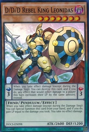 D/D/D Rebel King Leonidas - DOCS-EN098 - Super Rare - Unlimited available at 401 Games Canada