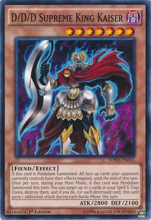 D/D/D Supreme King Kaiser - SDPD-EN013 - Common - 1st Edition available at 401 Games Canada