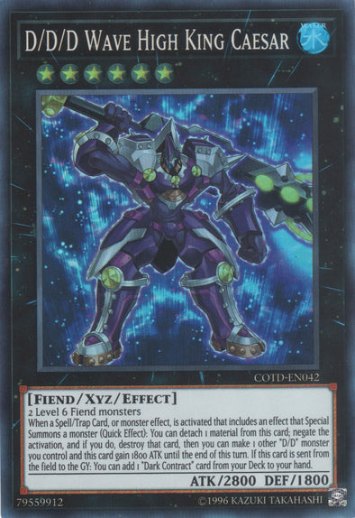 D/D/D Wave High King Caesar - COTD-EN042 - Super Rare - Unlimited available at 401 Games Canada