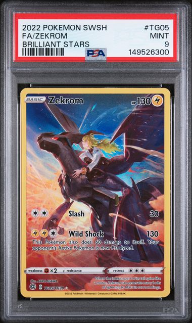 Zekrom (TG05) -Brilliant Stars - Trainer Gallery Holo - Mint 9