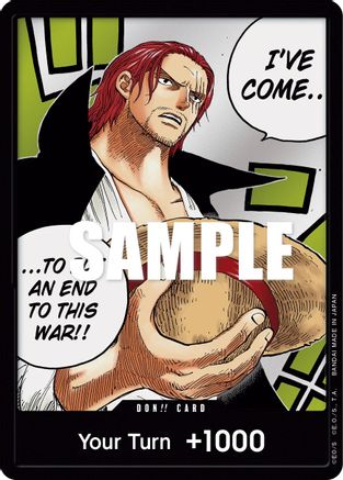 DON!! Card (OP-02 Exclusive) - DON!! - Shanks Ver. available at 401 Games Canada