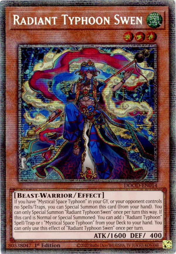 Radiant Typhoon Swen - DOOD-EN014 - Starlight Rare - 1st Edition