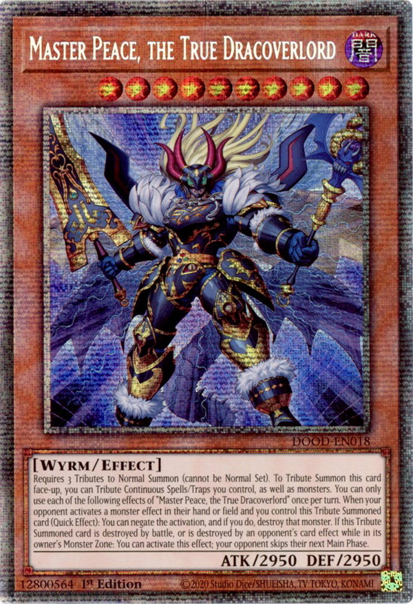 Master Peace, the True Dracoverlord - DOOD-EN018 - Starlight Rare - 1st Edition
