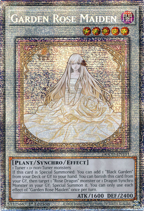Garden Rose Maiden - DOOD-EN101 - Starlight Rare - 1st Edition