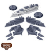 Dystopian Wars - British Crown - Ganges Battlefleet Set (Pre-Order)