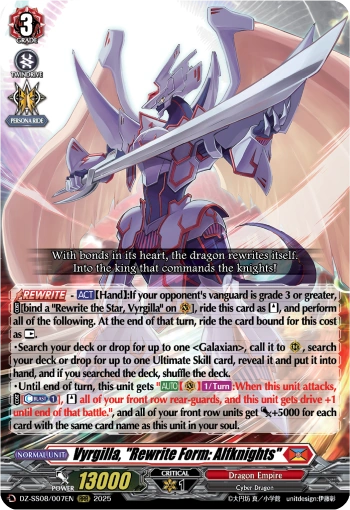 Vyrgilla, "Rewrite Form: Alfknights" - DZ-SS08/007EN - Triple Rare