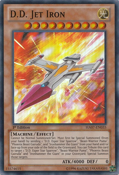 D.D. Jet Iron - HA07-EN035 - Super Rare - 1st Edition available at 401 Games Canada