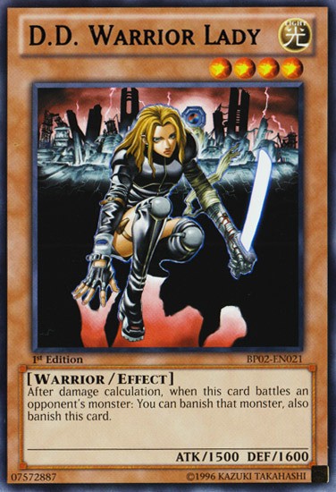 D.D. Warrior Lady - BP02-EN021 - Rare - 1st Edition available at 401 Games Canada