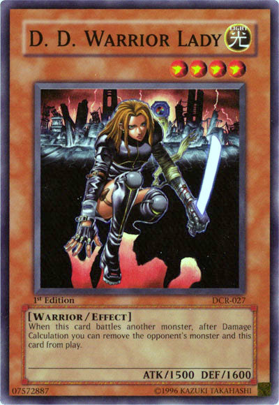 D.D. Warrior Lady - DCR-027 - Super Rare - 1st Edition available at 401 Games Canada