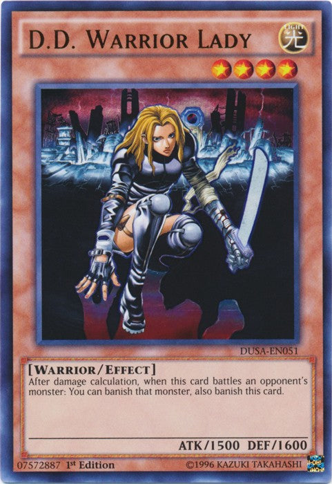 D.D. Warrior Lady - DUSA-EN051 - Ultra Rare - 1st Edition available at 401 Games Canada