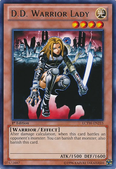 D.D. Warrior Lady - LCYW-EN215 - Rare - 1st Edition available at 401 Games Canada