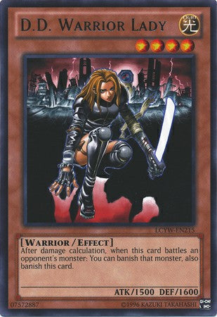 D.D. Warrior Lady - LCYW-EN215 - Rare - Unlimited available at 401 Games Canada