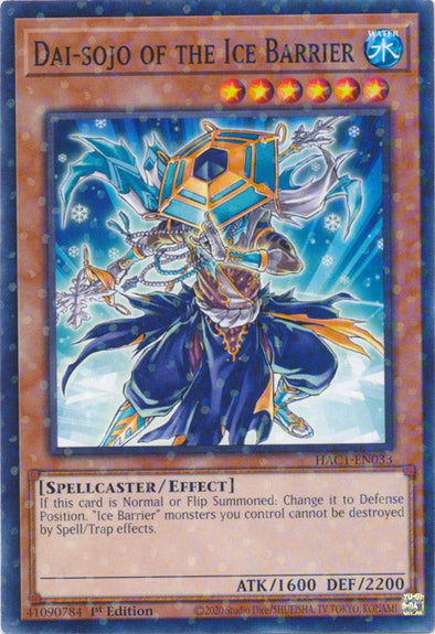 Dai-sojo of the Ice Barrier - HAC1-EN033 - Duel Terminal Normal Parallel Rare available at 401 Games Canada