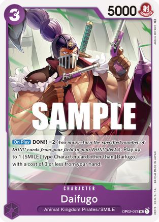 Daifugo - OP02-078 - Uncommon available at 401 Games Canada