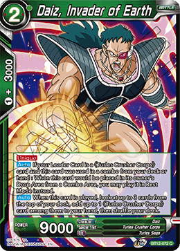 Daiz, Invader of Earth - BT12-072 - Common available at 401 Games Canada