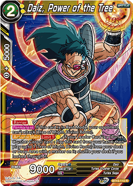 Daiz, Power of the Tree - BT15-110 - Rare available at 401 Games Canada