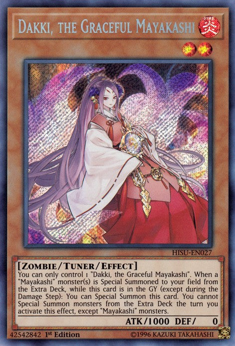Dakki, the Graceful Mayakashi - HISU-EN027 - Secret Rare - 1st Edition available at 401 Games Canada
