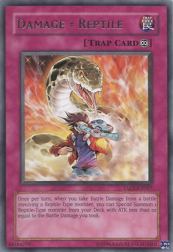 Damage = Reptile - TAEV-EN067 - Rare - Unlimited available at 401 Games Canada